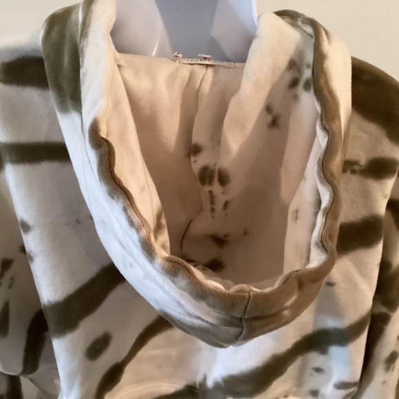 GOOD AMERICAN CROPPED LONG SLEEVES TIE-DYE HOODIE SIZE 1 - Picture 6 of 9